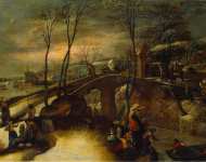 Mostaert Gillis Landscape with Flight into Egypt  - Hermitage